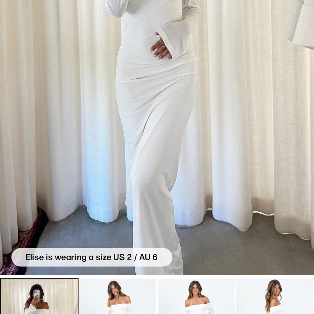 Princess Polly White Maxi Dress